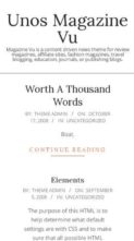 Unos Magazine Vu (screenshot mobile)