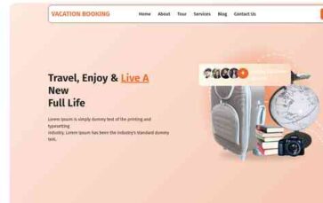 Vacation Booking (screenshot desktop)