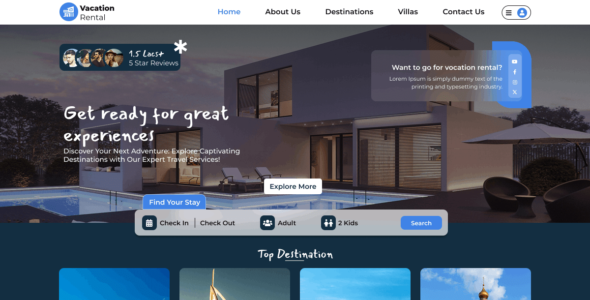 Vacation Rental Booking (WordPress)