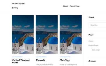 Vacation Rental Booking (screenshot desktop)