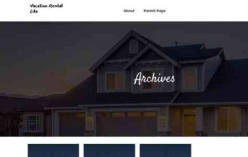 Vacation Rental Lite (screenshot desktop)