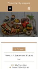 Vegan Cafe Restaurant (screenshot mobile)