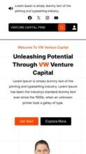 Venture Capital Firm (screenshot mobile)