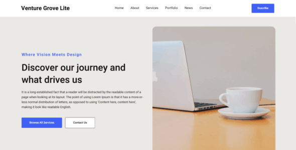Venture Grove Lite (WordPress)