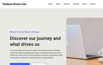 Venture Grove Lite (screenshot desktop)