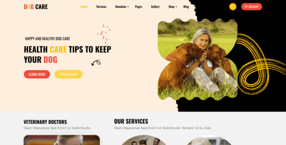 Veterinary Dogcare (WordPress)