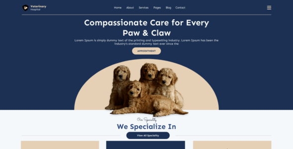 Veterinary Hospital (WordPress)