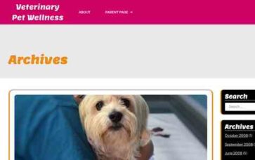 Veterinary Pet Wellness (screenshot desktop)