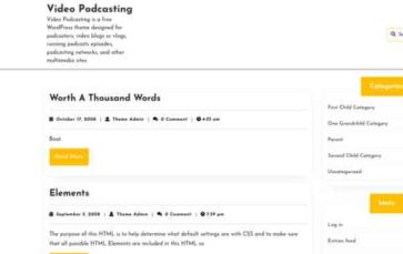 Video Podcasting (screenshot desktop)