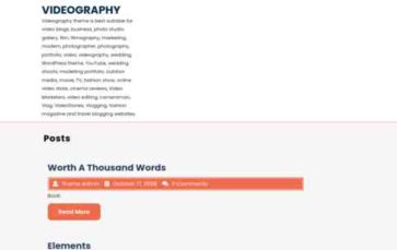 Videography (screenshot desktop)