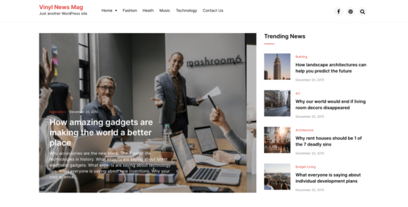 Vinyl News Mag (WordPress)