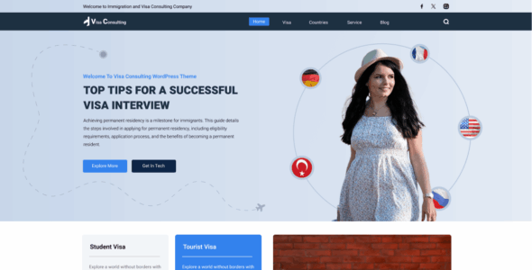 Visa Consulting Service (WordPress)