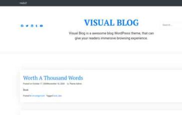 Visual Blog (screenshot desktop)