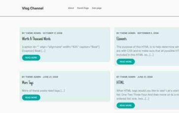 Vlog Channel (screenshot desktop)