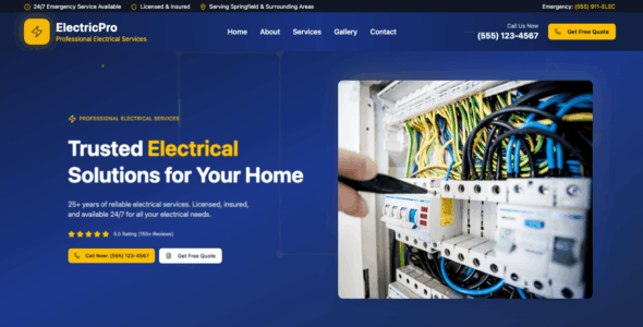 Voltmaster Electrician (WordPress)