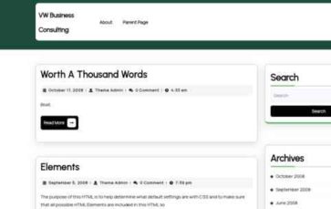 VW Business Consulting (screenshot desktop)