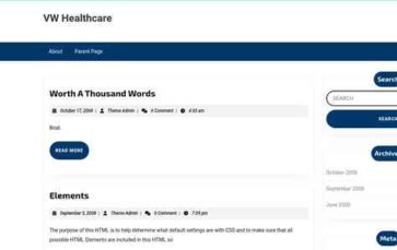 VW Healthcare (screenshot desktop)