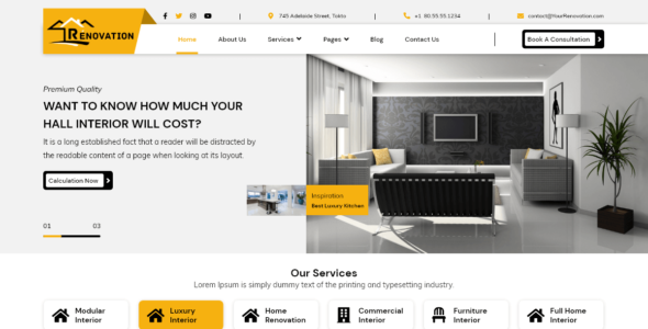 VW Home Renovation (WordPress)