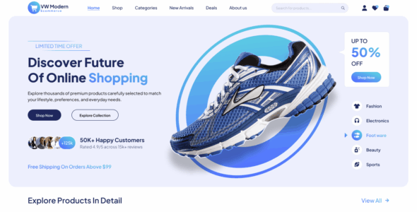 VW Modern Ecommerce (WordPress)