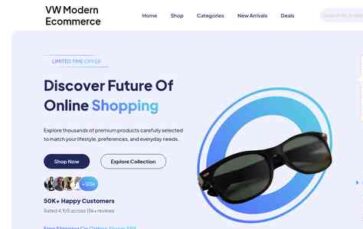 VW Modern Ecommerce (screenshot desktop)