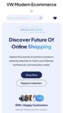 VW Modern Ecommerce (screenshot mobile)