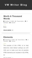 Screenshot Mobile VW Writer Blog (screenshot mobile)