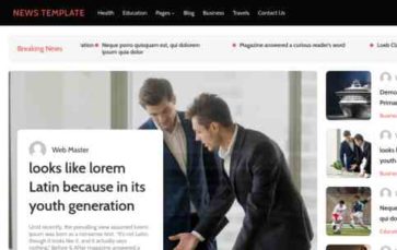 Walker News Template (screenshot desktop)