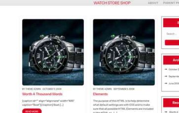 Watch Store Shop (screenshot desktop)