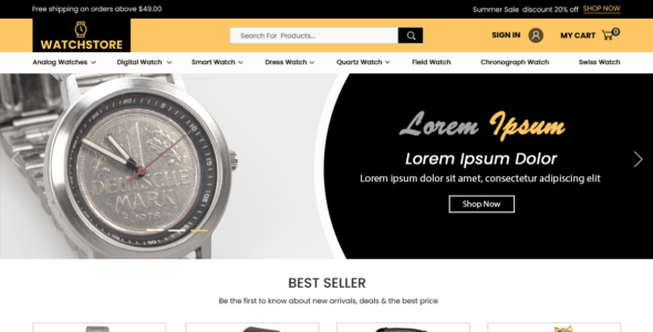 Watch Store (Logical Themes)