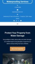 Waterproofing Services (screenshot mobile)