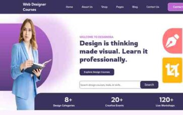 Web Designer Courses (screenshot desktop)