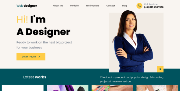 Web Designer Portfolio (WordPress)