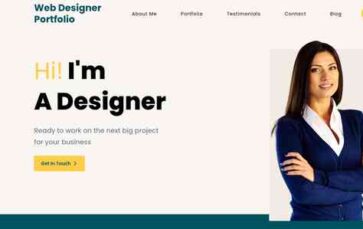 Web Designer Portfolio (screenshot desktop)