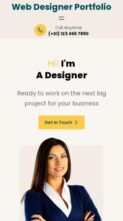 Web Designer Portfolio (screenshot mobile)