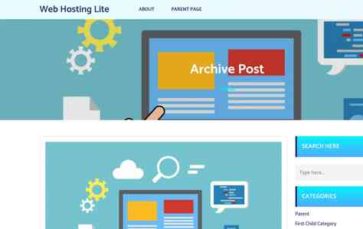 Web Hosting Lite (screenshot desktop)