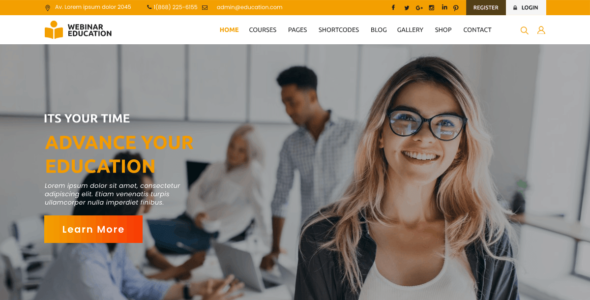Webinar Education (WordPress)