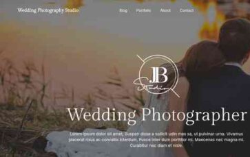 Wedding Photography Studio (screenshot desktop)