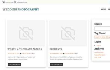 Wedding Photography (WpDevArt) (screenshot desktop)
