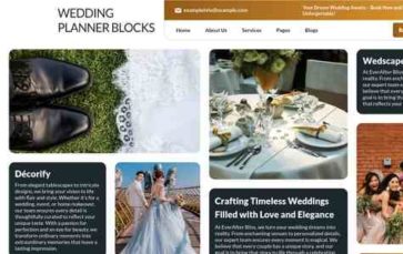 Wedding Planner Blocks (screenshot desktop)