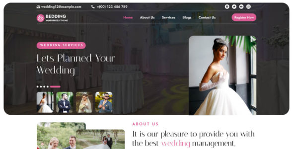 Wedding Planner Firm (WordPress)