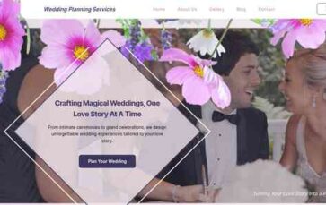 Wedding Planning Services (screenshot desktop)
