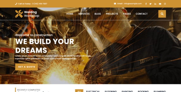 Welding Workshop (WordPress)