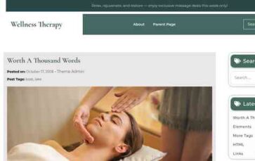 Wellness Therapy (screenshot desktop)