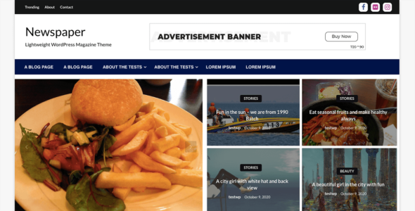 White Newspaper (WordPress)