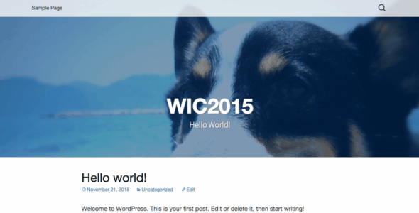 WIC2015 (WordPress)