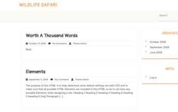 Wildlife Safari (screenshot desktop)