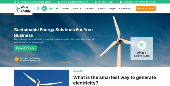 Wind Energy (WordPress)