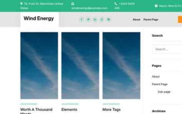 Wind Energy (screenshot desktop)