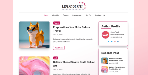 Wisdom Blogger (WordPress)