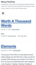 Wonyx FlexPress (screenshot mobile)